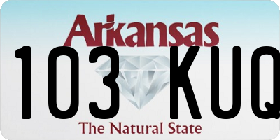 AR license plate 103KUQ