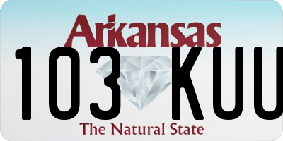 AR license plate 103KUU