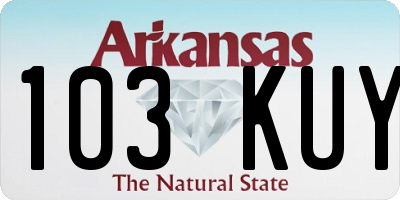 AR license plate 103KUY