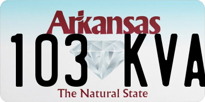 AR license plate 103KVA