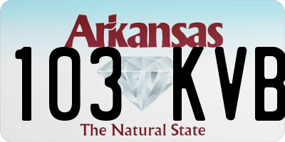 AR license plate 103KVB