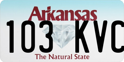 AR license plate 103KVC
