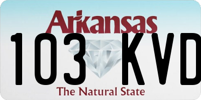 AR license plate 103KVD