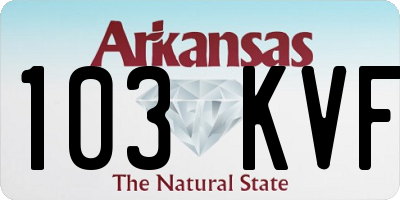 AR license plate 103KVF