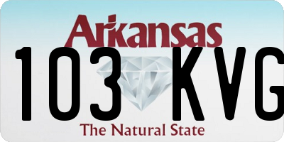 AR license plate 103KVG