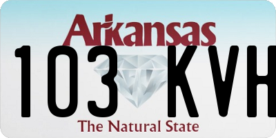 AR license plate 103KVH