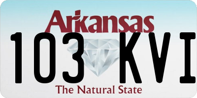 AR license plate 103KVI
