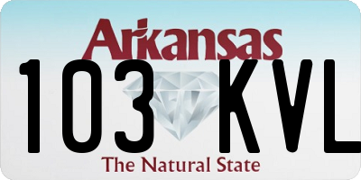 AR license plate 103KVL