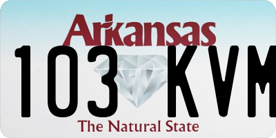 AR license plate 103KVM