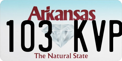 AR license plate 103KVP