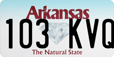 AR license plate 103KVQ