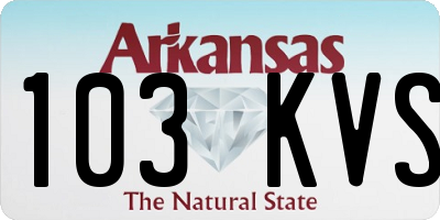 AR license plate 103KVS