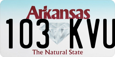 AR license plate 103KVU