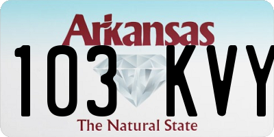 AR license plate 103KVY