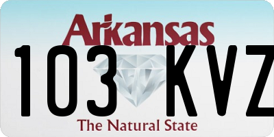 AR license plate 103KVZ