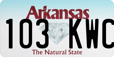 AR license plate 103KWC