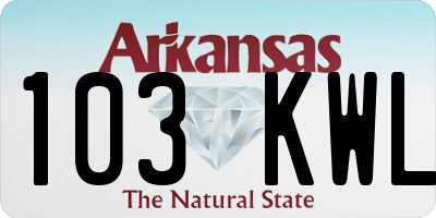 AR license plate 103KWL
