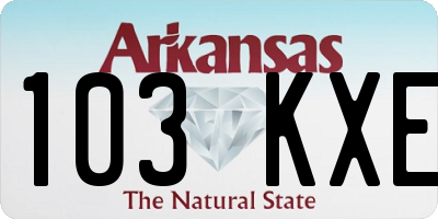 AR license plate 103KXE