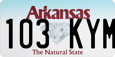 AR license plate 103KYM