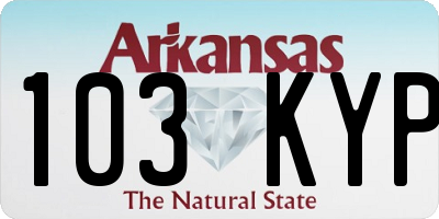AR license plate 103KYP