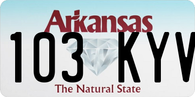 AR license plate 103KYV