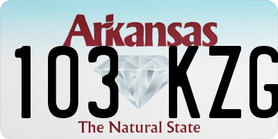 AR license plate 103KZG