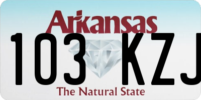 AR license plate 103KZJ