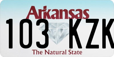 AR license plate 103KZK