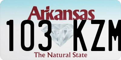 AR license plate 103KZM