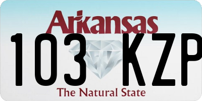 AR license plate 103KZP