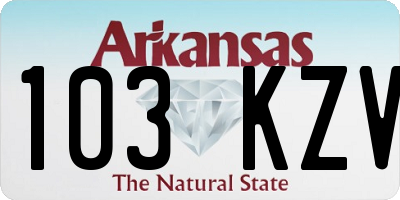 AR license plate 103KZV
