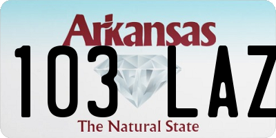 AR license plate 103LAZ