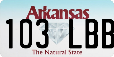 AR license plate 103LBB