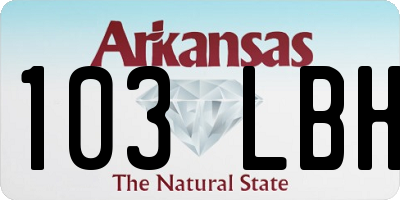 AR license plate 103LBH