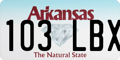 AR license plate 103LBX