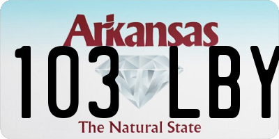 AR license plate 103LBY