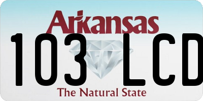 AR license plate 103LCD