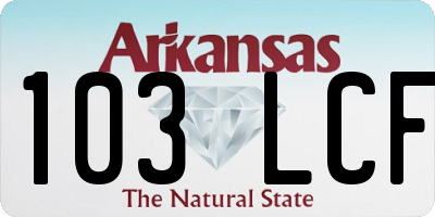 AR license plate 103LCF