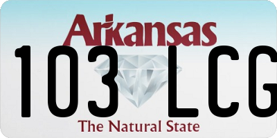 AR license plate 103LCG