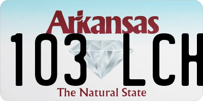 AR license plate 103LCH