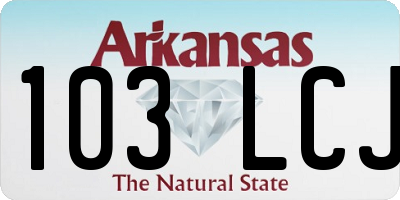 AR license plate 103LCJ