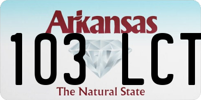 AR license plate 103LCT
