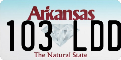 AR license plate 103LDD