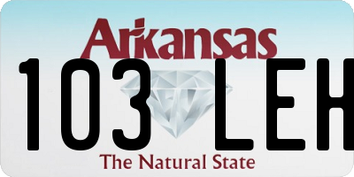 AR license plate 103LEH
