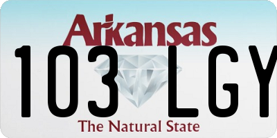 AR license plate 103LGY