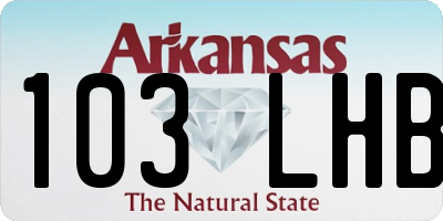 AR license plate 103LHB