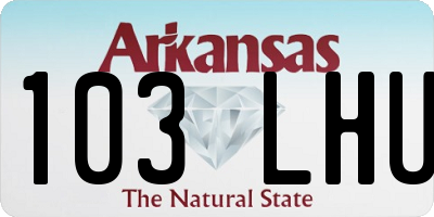 AR license plate 103LHU