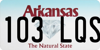 AR license plate 103LQS