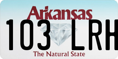 AR license plate 103LRH