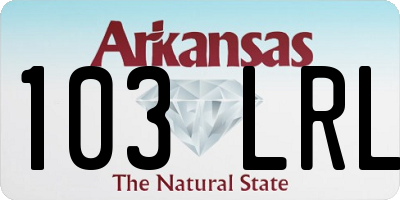 AR license plate 103LRL